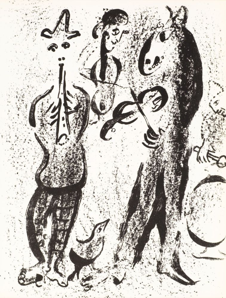 Litografía Chagall - Les Saltimbanques  