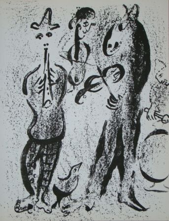 Litografía Chagall - Les Saltimbanques