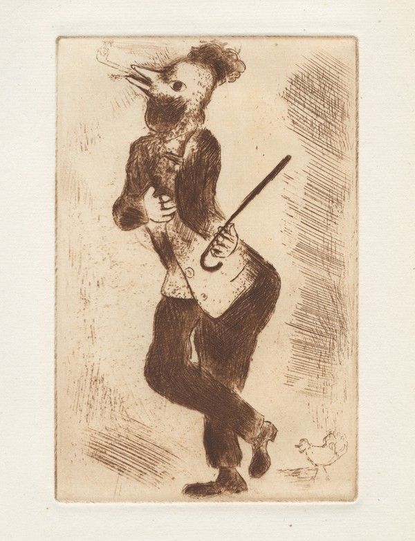 Grabado Chagall - Les Sept péchés capitaux (The Seven Deadly Sins),