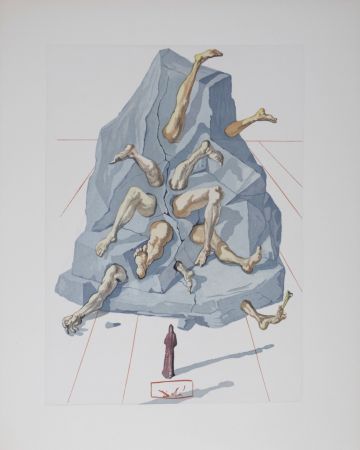 Litografía Dali - Les Simoniaques