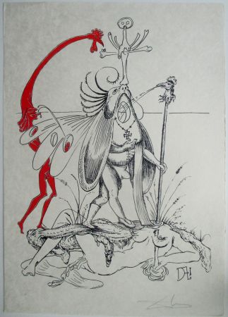 Litografía Dali - Les songes drolatiques de Pantagruel, pl 1