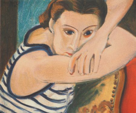 Litografía Matisse - Les yeux bleus
