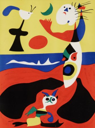 Litografía Miró -  L'ete Summer