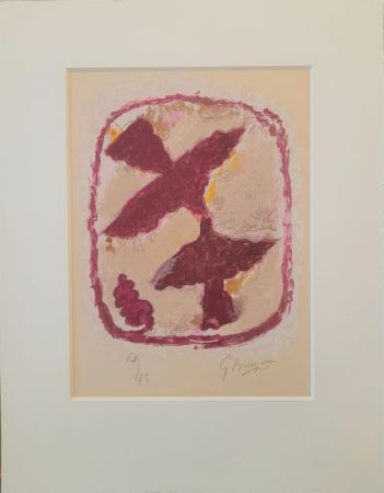Litografía Braque - Lettera Amorosa: Oiseau fulgurant 