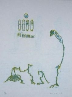 Litografía Ernst - Lewis Carroll's Wunderhorn 11 