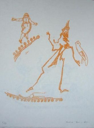 Litografía Ernst - Lewis Carroll's Wunderhorn 15