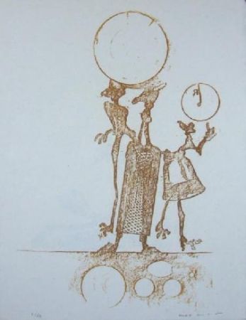 Litografía Ernst - Lewis Carroll's Wunderhorn 18