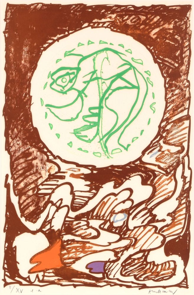 Litografía Alechinsky - L'excédante 02