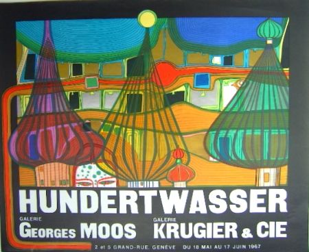 Litografía Hundertwasser - L'Expulsion
