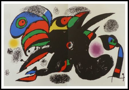 Litografía Miró - L'extrême origine 