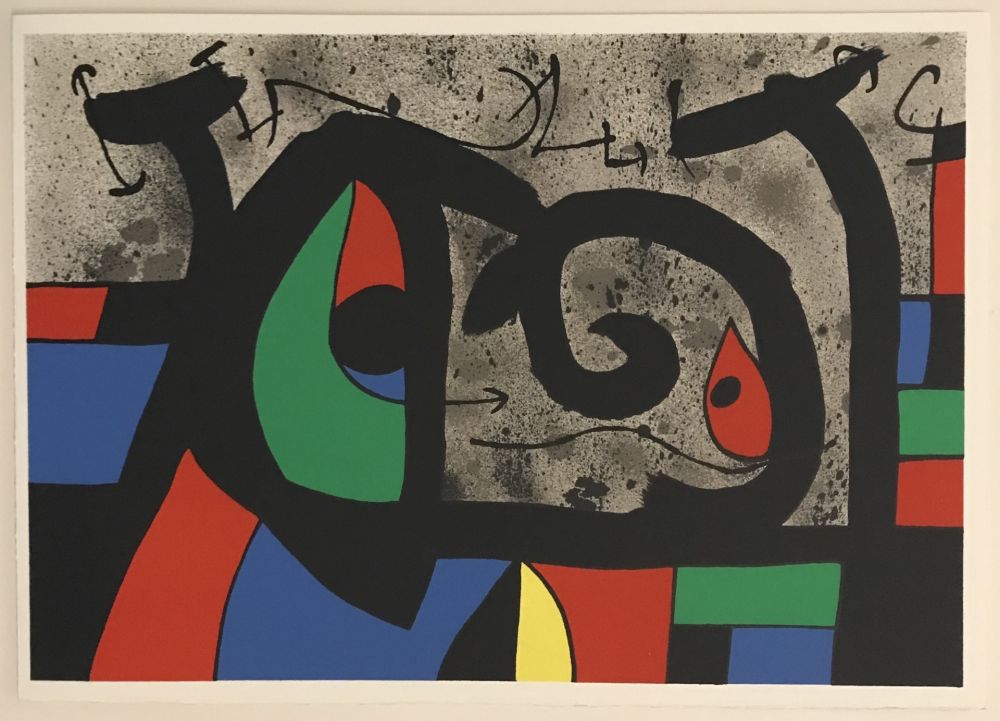 Litografía Miró - Lezard aux Plumes d'or (M.809)