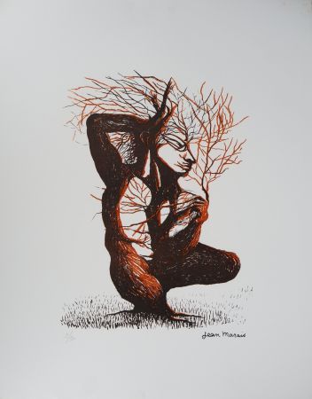 Litografía Marais  - L'homme arbre