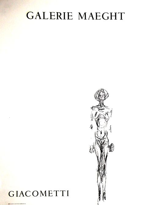 Litografía Giacometti - L'Homme Debout