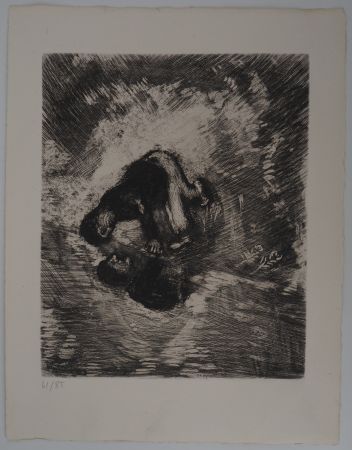 Grabado Chagall - L'homme et son reflet