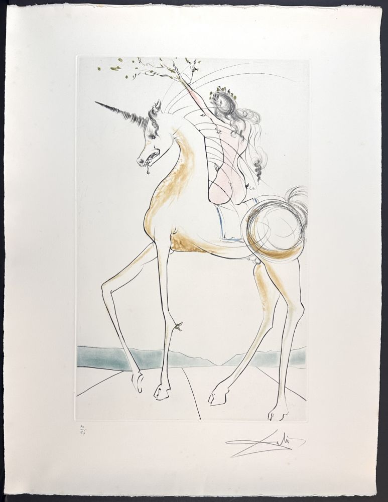 Grabado Dali - Licone et Gangaride