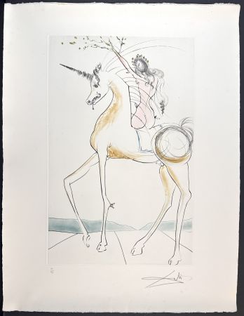 Grabado Dali - Licone et Gangaride