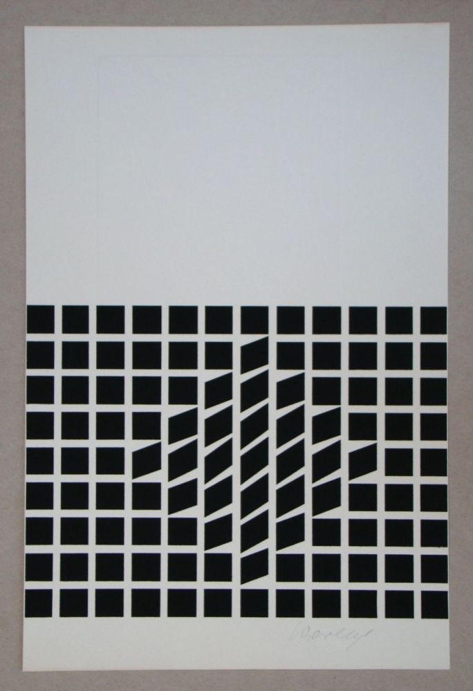 Serigrafía Vasarely - Likka-2 ( relief )