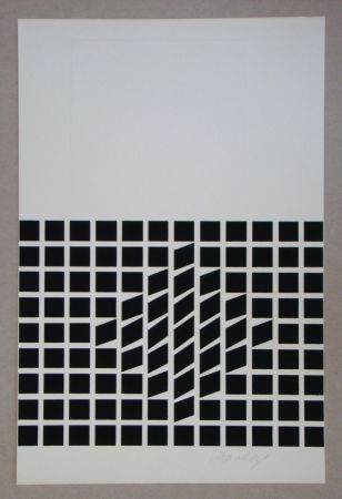 Serigrafía Vasarely - Likka-2 ( relief )