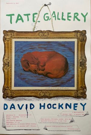 Litografía Hockney - Limited Edition 'Little Stanley Sleeping', 1987 signed by David Hockney