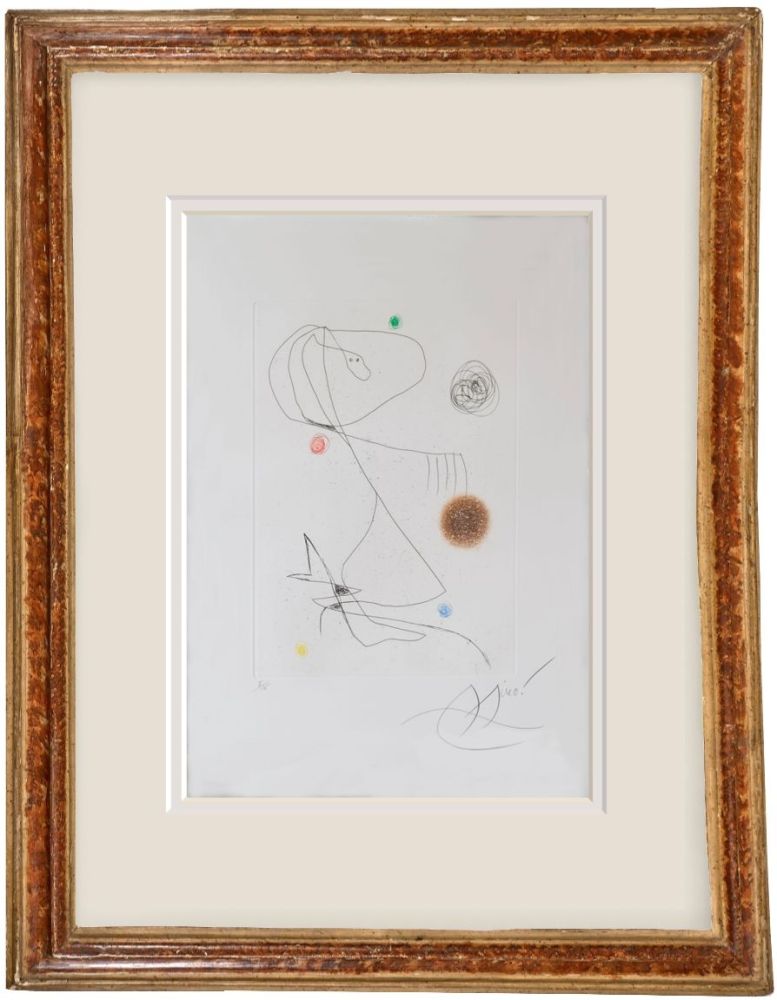 Aguatinta Miró - L'incertitude prolongèe