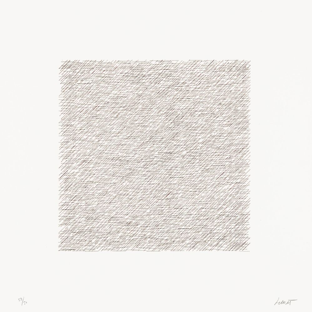 Litografía Lewitt - Lines of One Inch in Four Directions and All Combinations 03 (70122)