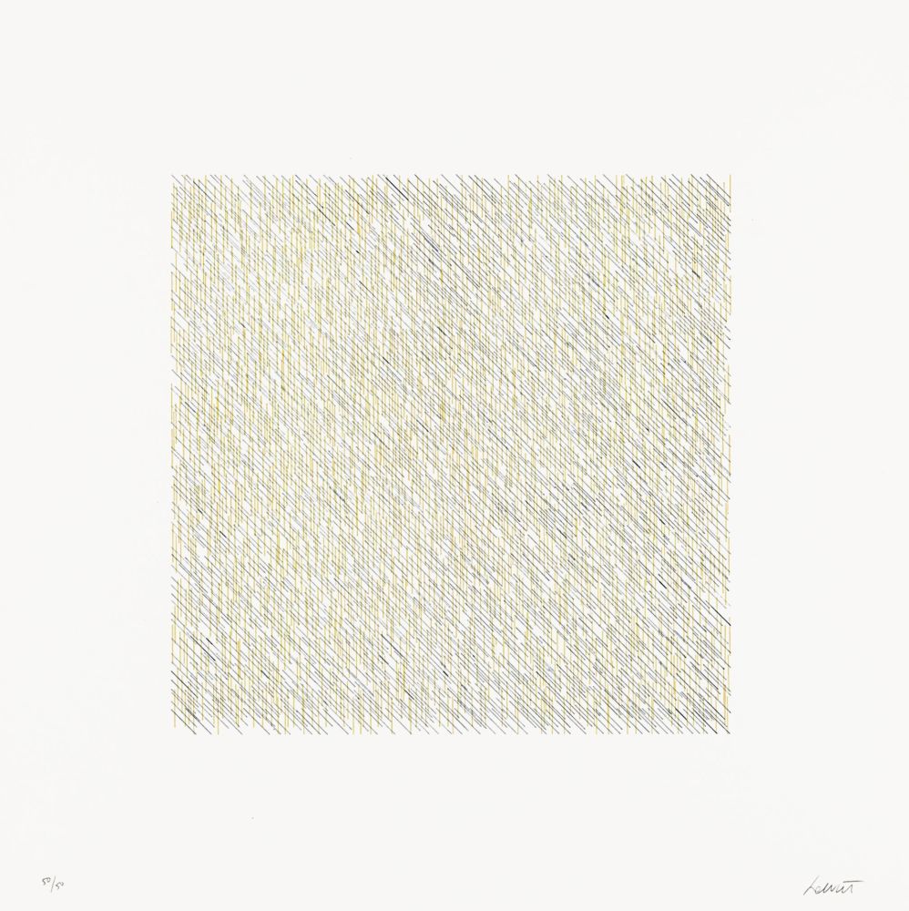 Litografía Lewitt - Lines of One Inch in Four Directions and All Combinations 04 (70121)