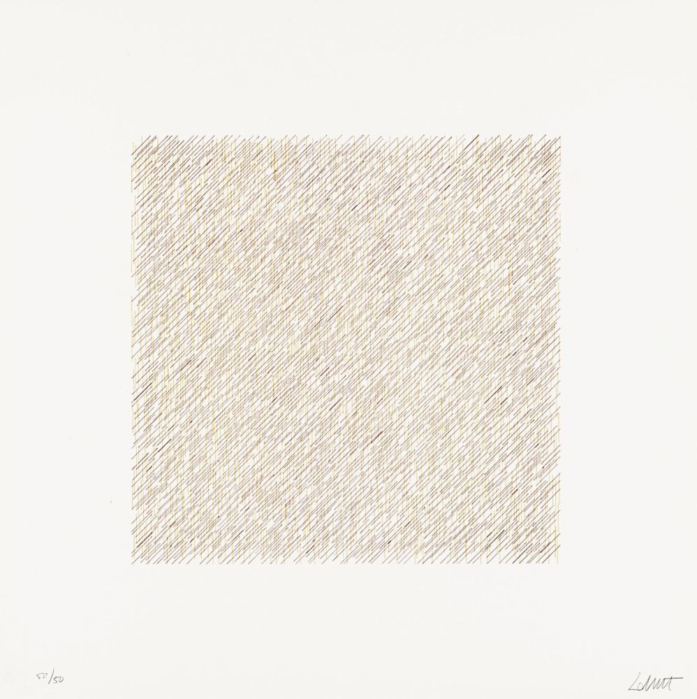 Litografía Lewitt - Lines of One Inch in Four Directions and All Combinations 06 (70120)
