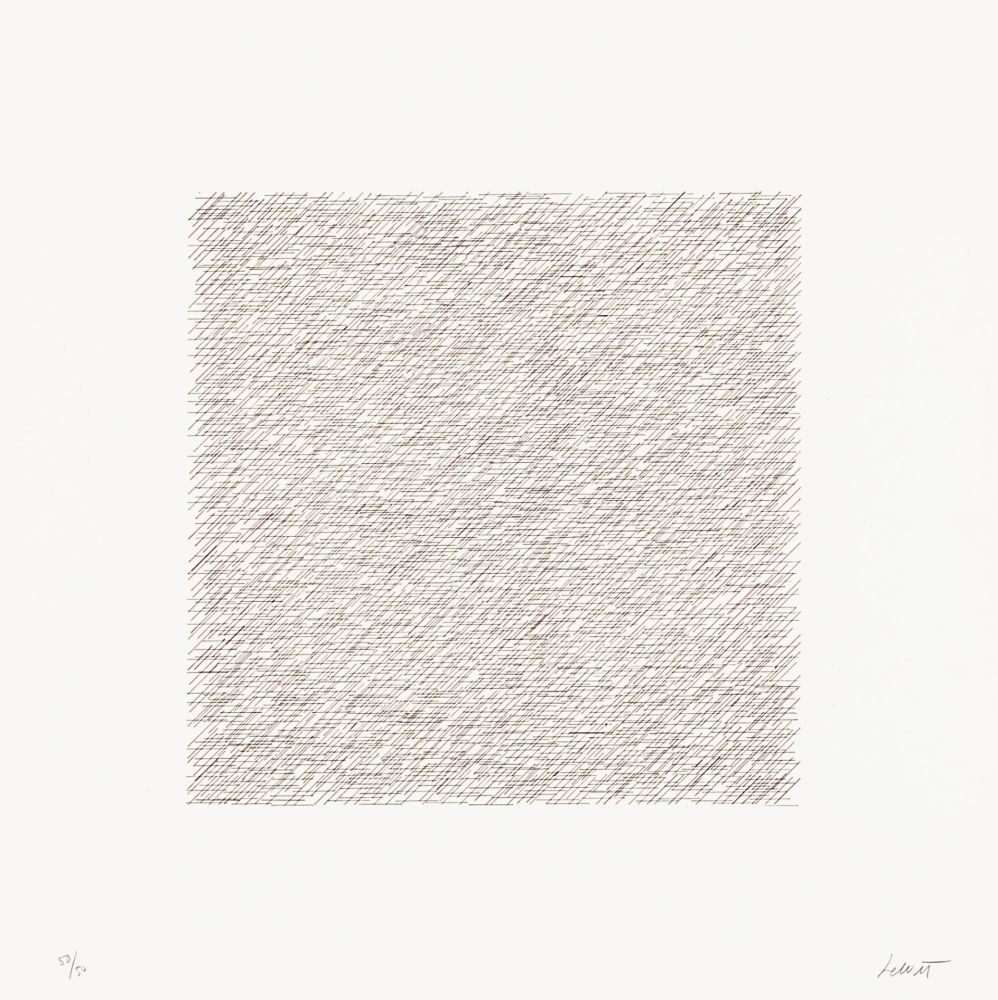 Litografía Lewitt - Lines of One Inch in Four Directions and All Combinations 06 (70120)