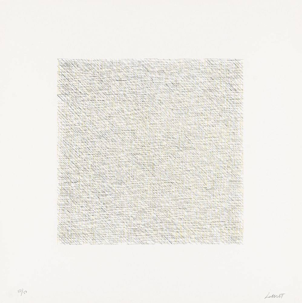 Litografía Lewitt - Lines of One Inch in Four Directions and All Combinations 14 (70126)