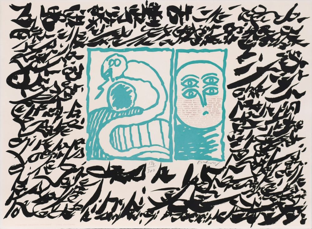Linograbado Alechinsky - Linolog II