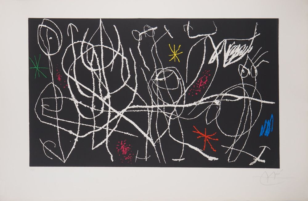 Grabado Miró - L'invité du dimanche