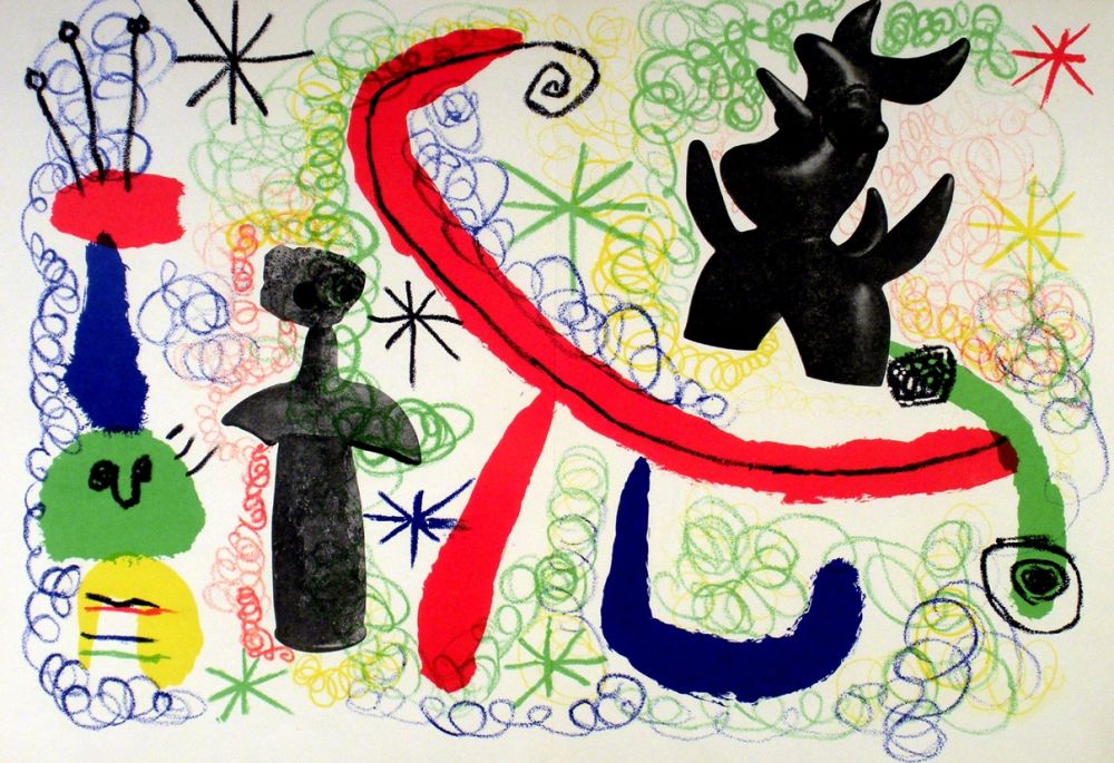 Litografía Miró - Litho 1950