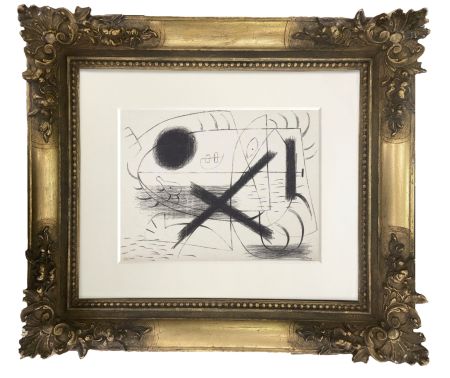 Litografía Miró - Lithograph I (First Lithographic piece ever recorded)