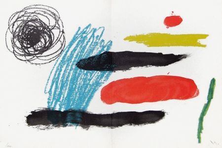 Litografía Miró - Lithograph VI from Miró, Obra Inedita Recent, 1964