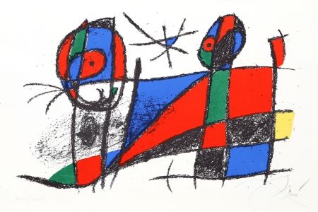 Litografía Miró - Lithograph VI (M. 1042)