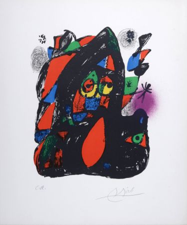 Litografía Miró - Lithographie IV, 1981 - Hand-signed