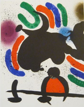 Litografía Miró - Lithographie  IV  Miro Lithographe I