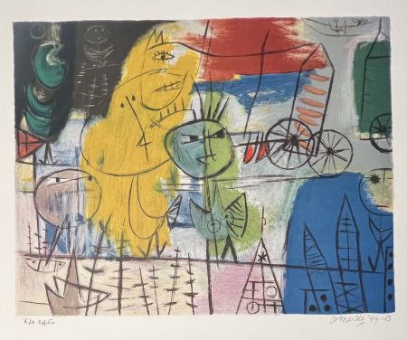 Litografía Corneille - Lithographie La rue Cobra, 1949 - 2003