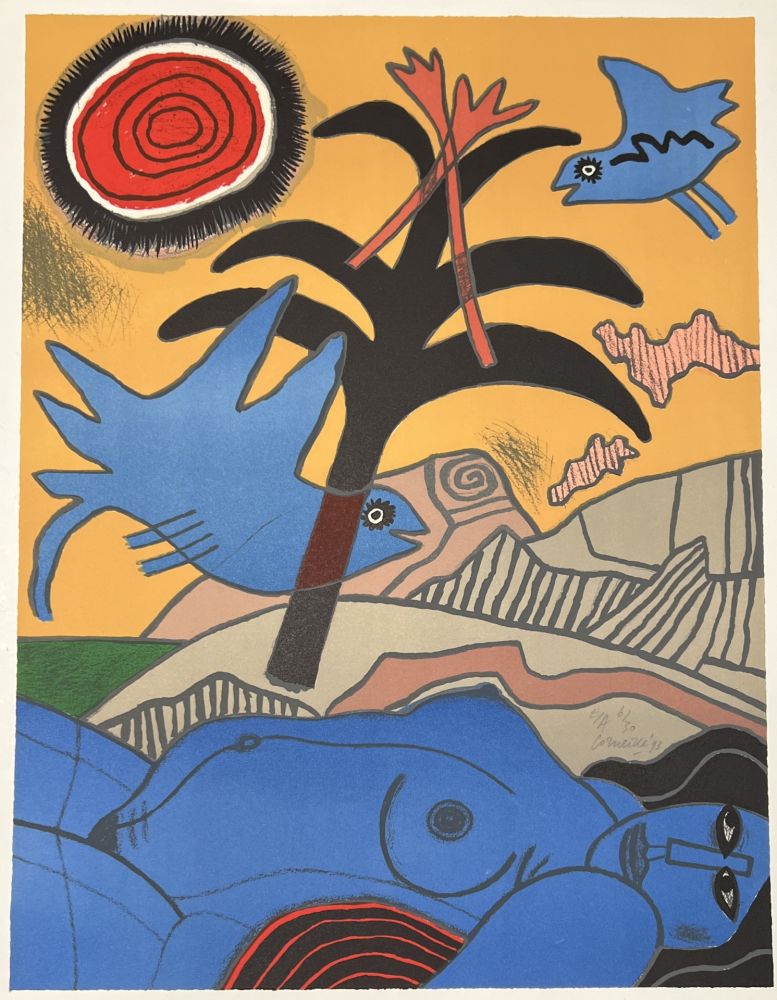 Litografía Corneille - Lithographie Le Palmier, 1993
