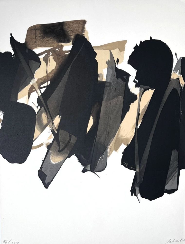 Litografía Soulages - Lithographie n°14 