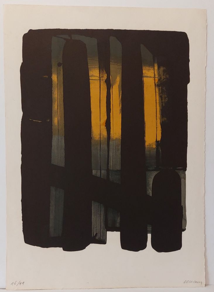 Litografía Soulages - Lithographie n°38 