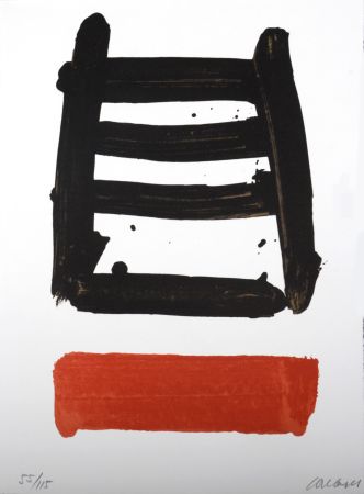 Litografía Soulages - Lithographie N°40, 1978 - Hand-signed