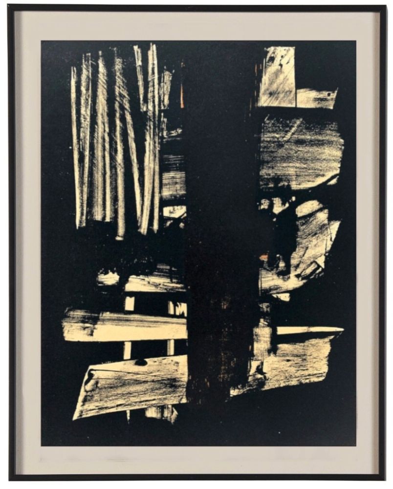 Litografía Soulages - Lithographie N°9, 1959