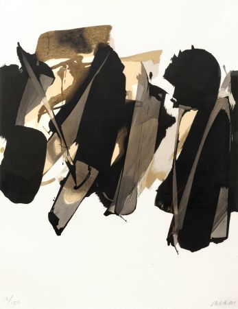 Litografía Soulages - Lithographie Nr. 14