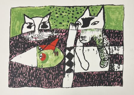 Litografía Corneille - Lithographie Pinocchio, 2001