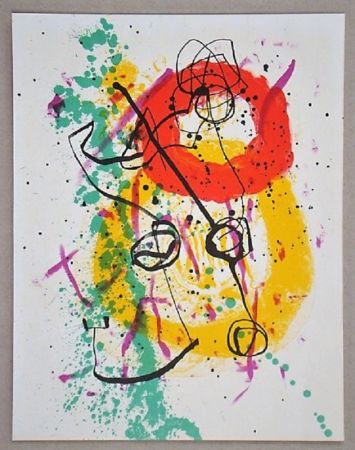 Litografía Miró - Lithographie pour XXe Siècle