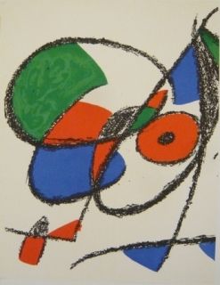 Litografía Miró - Lithographie  VIII