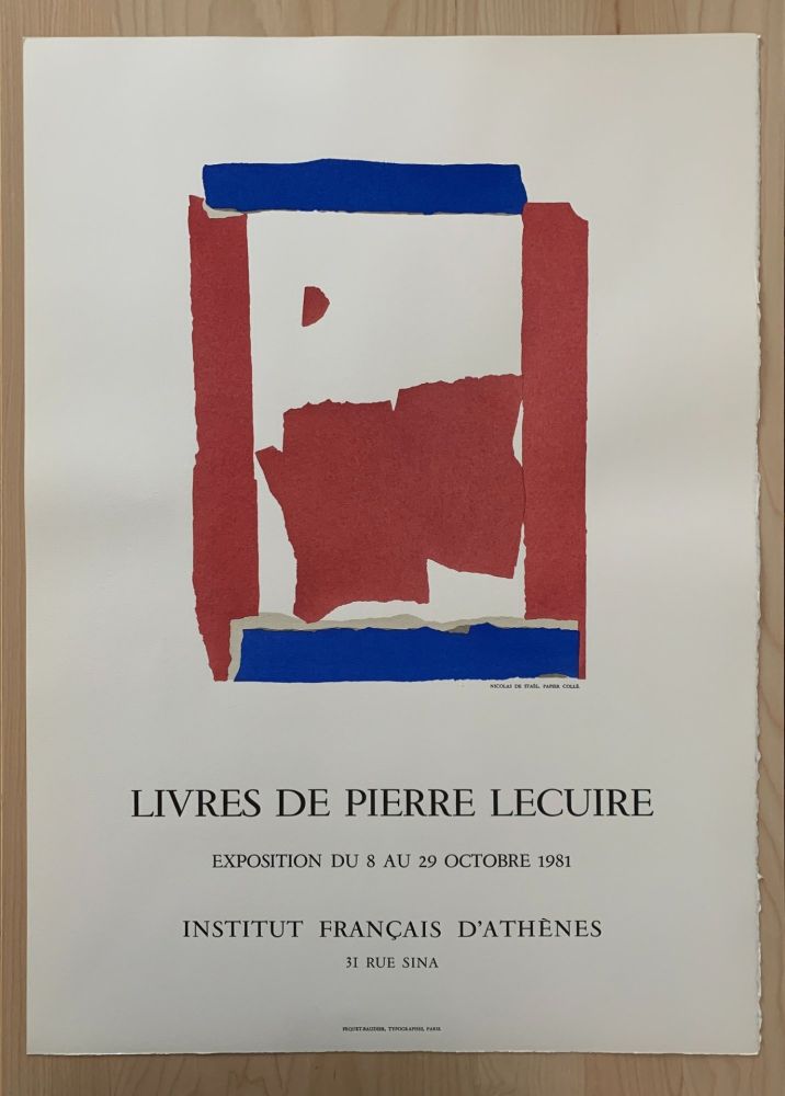 Litografía De Stael - Livres de Pierre Lecuire / Institut français d'Athènes