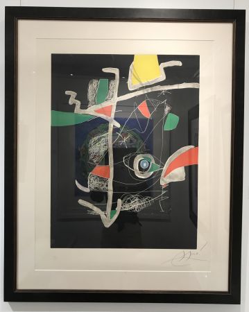 Litografía Miró - L'Libre dels Sis Sentits VI (Book of the Six Senses)