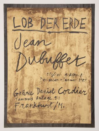 Litografía Dubuffet - LOB DER ERDE.